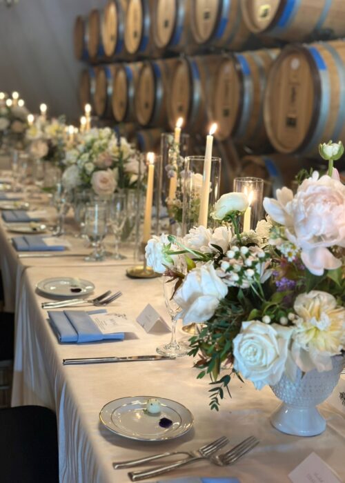 Cellars wedding set-up