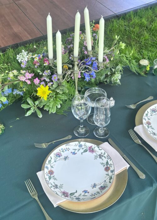 Spring wedding set-up