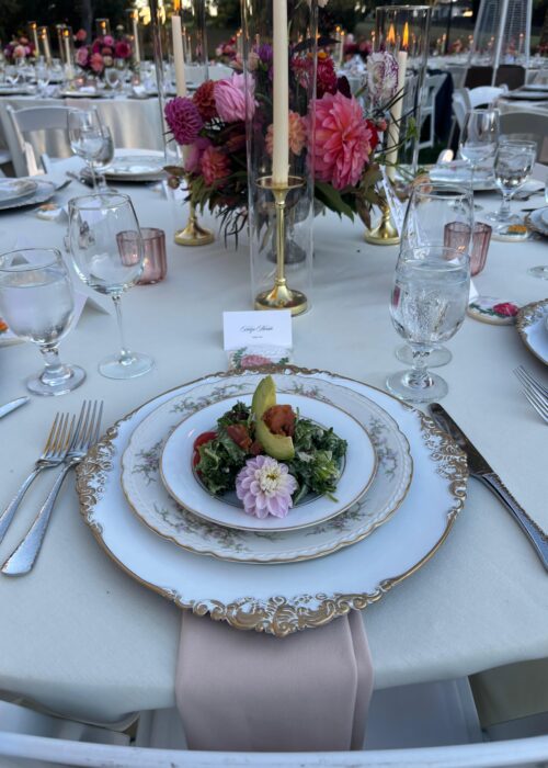 Plated salad